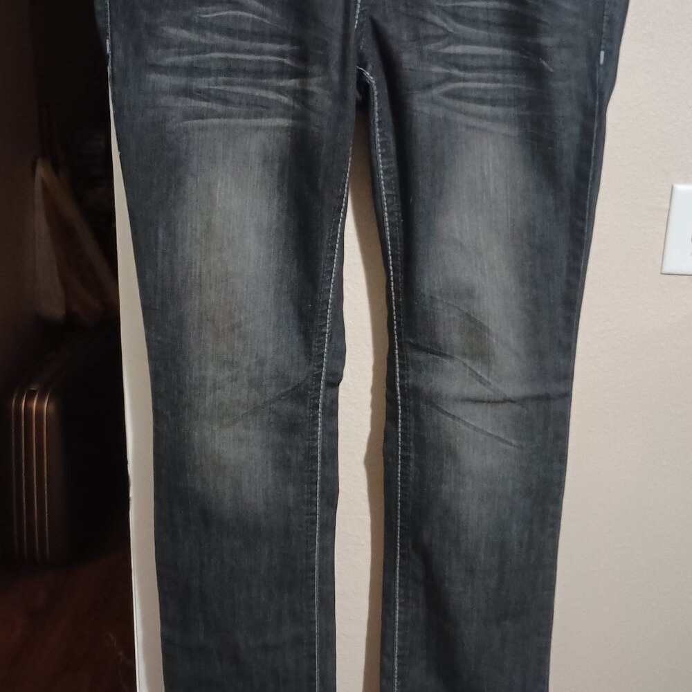 Request Jeans Women Junior Black Size 13/32 Studded Pockets RN111195